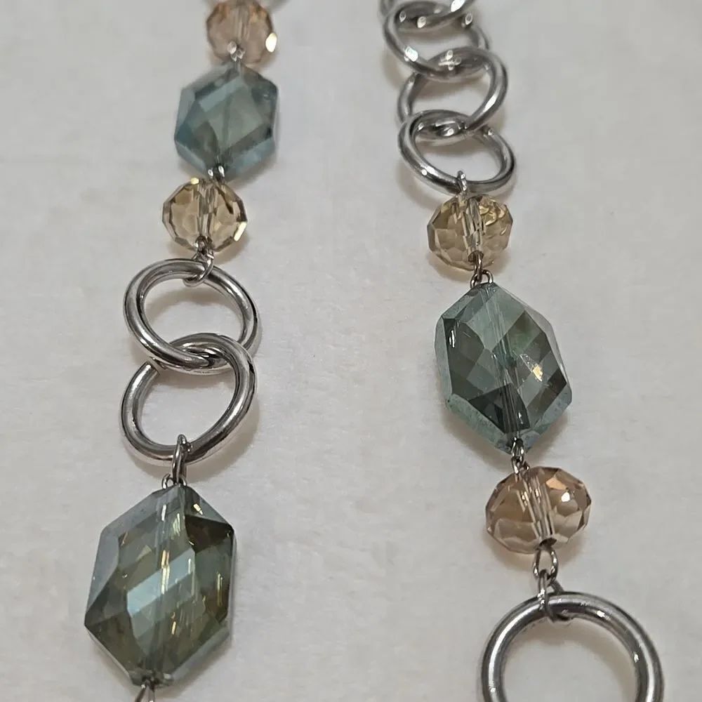 Beautiful Beaded Silver Cookie Lee Necklace - Picture 3 of 5